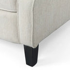 Beige fauteuil met verstelbare rugleuning en oorleuningen