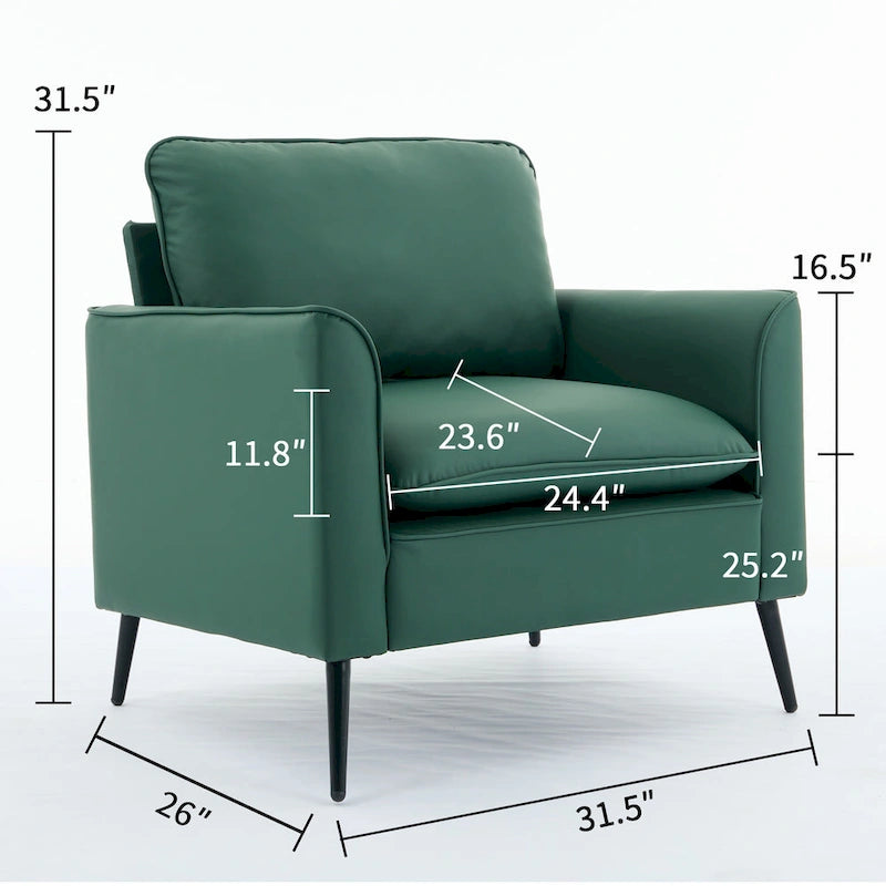 Sillón decorativo tapizado