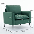 Sillón decorativo tapizado