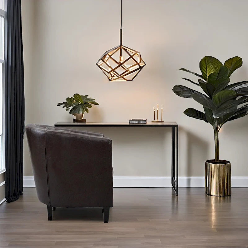 Sillón decorativo tipo barril de piel sintética con capitonado de botones