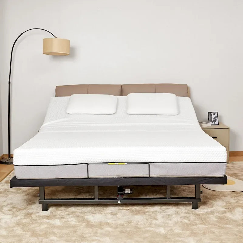 Adjustable Bed Base Frame Queen Bed Frame With Head And Foot Incline Wireless Remote Zero Gravity