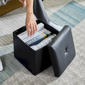 Pouf contenitore pieghevole con piano capitonné