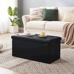 Pouf contenitore pieghevole con piano capitonné