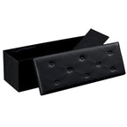 Pouf contenitore pieghevole con piano capitonné