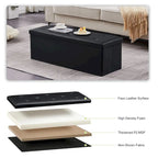 Pouf contenitore pieghevole con piano capitonné
