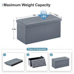 Pouf contenitore pieghevole con piano capitonné