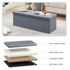 Pouf contenitore pieghevole con piano capitonné