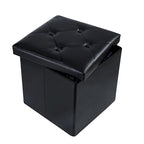Pouf contenitore pieghevole con piano capitonné