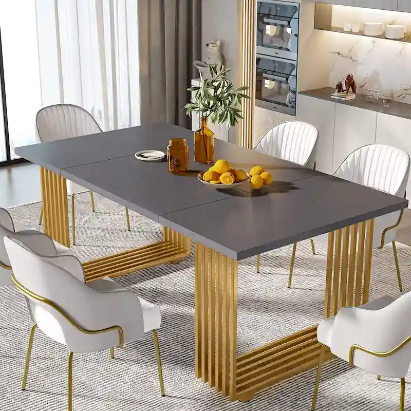 Mesa de comedor rectangular de 70.8 pulgadas