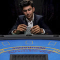 Folding Poker Table with Cup Holders and Chip Tray
