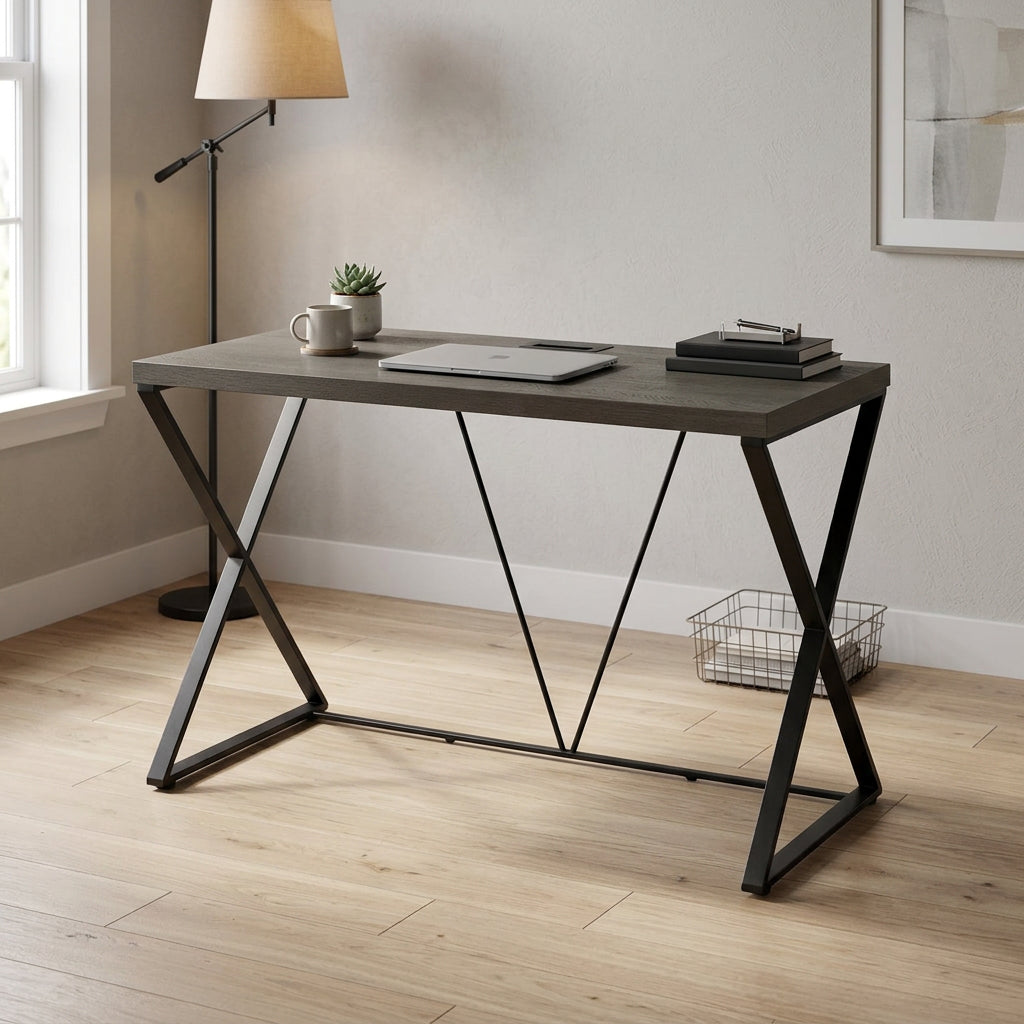 Carolina Living Kendall Computer Desk - Elm/Black