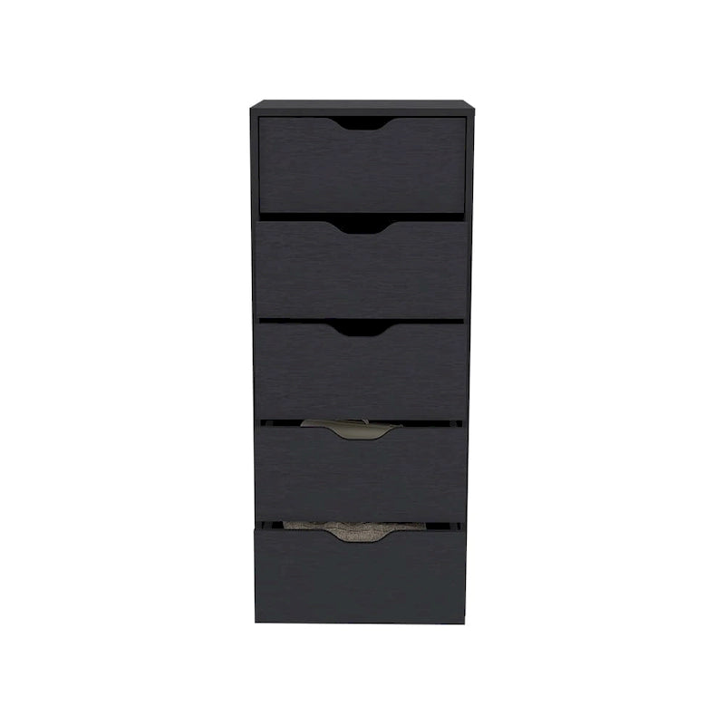 Cassettiera stretta a cinque cassetti