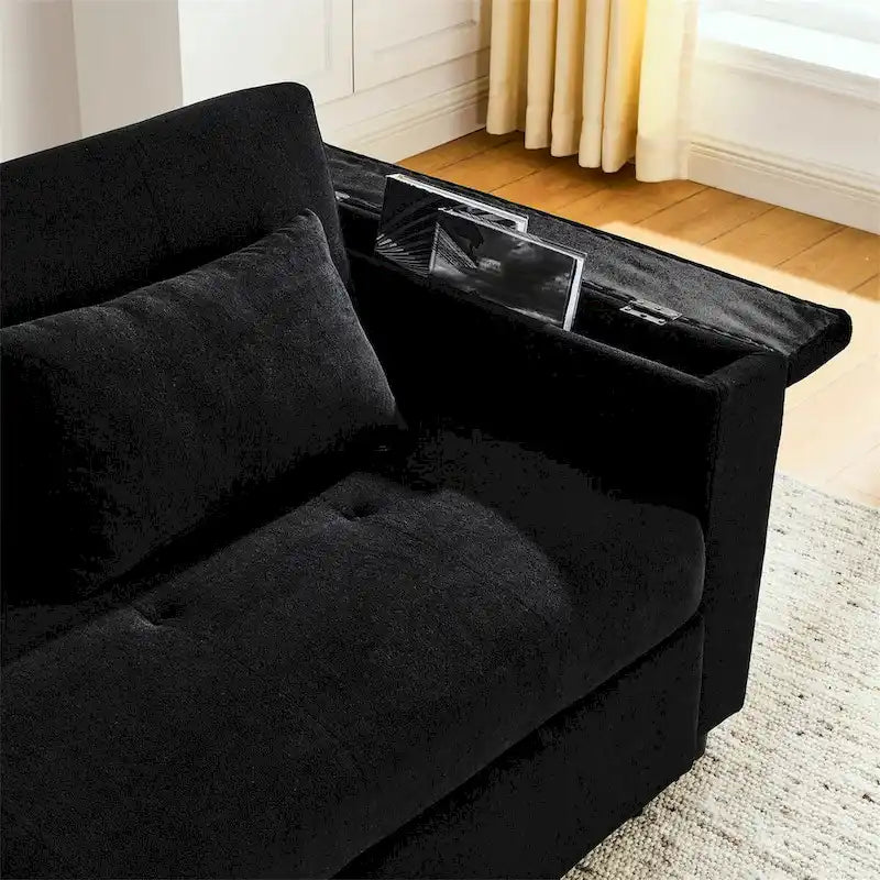 Divano letto estraibile con schienale regolabile