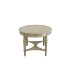 Antique White Coffee Table with Lower Shelf