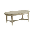 Antique White Coffee Table with Lower Shelf