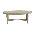 Antique White Coffee Table with Lower Shelf