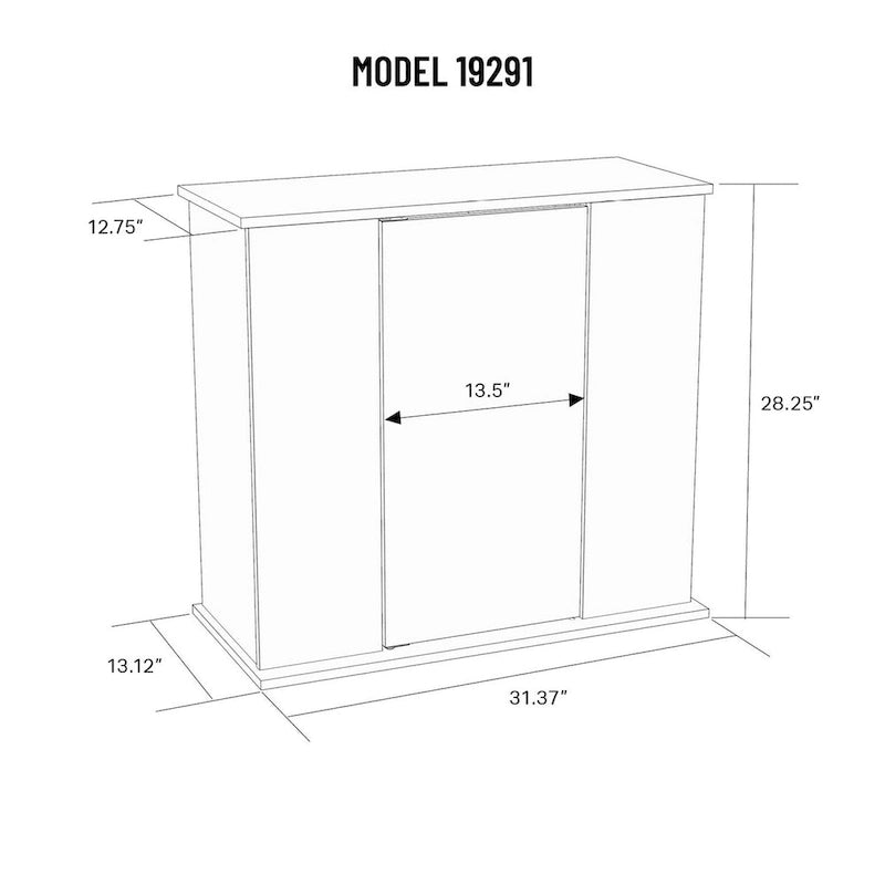 Cherry Brown Aquarium Stand with Storage