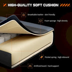 Silla giratoria de escritorio de piel sintética con respaldo ajustable