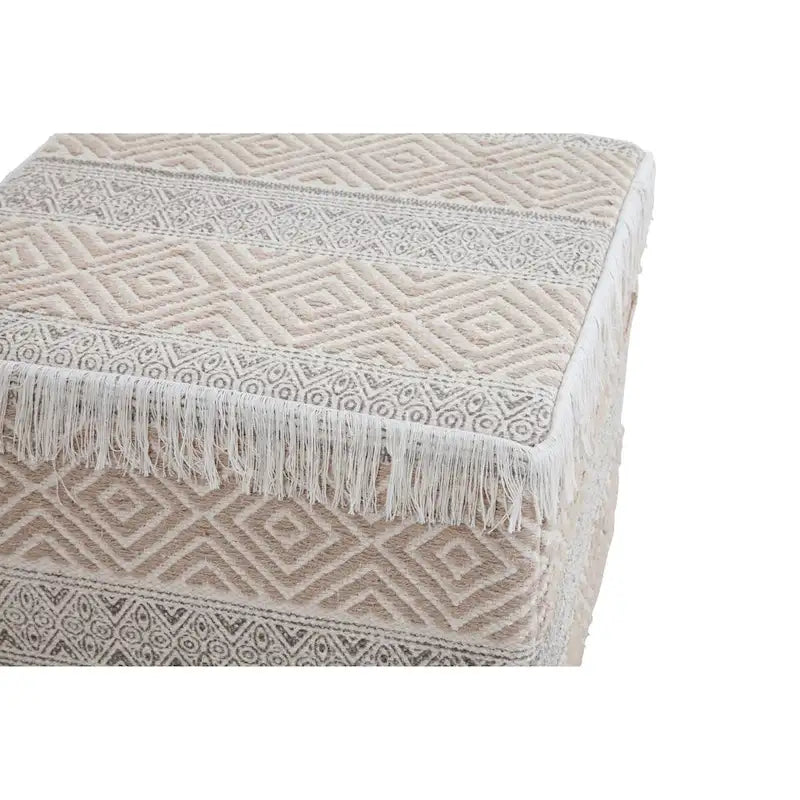 Quadratischer gepolsterter Ottoman-Hocker