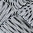 Pouf quadrato imbottito grigio