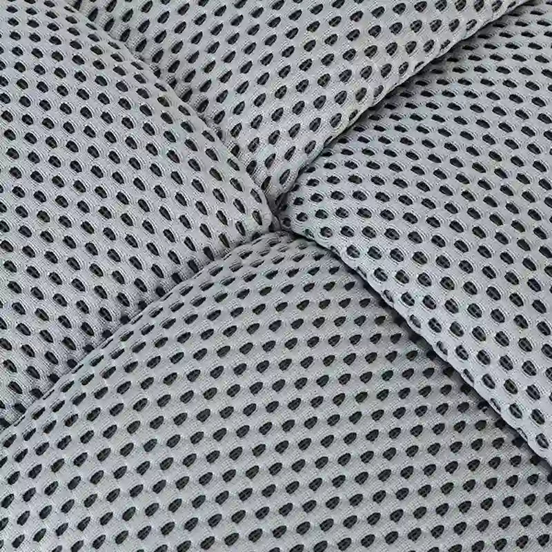 Pouf quadrato imbottito grigio
